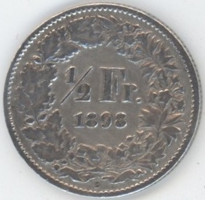 50 Centimes 1898 (s-)