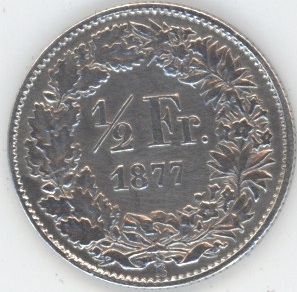 50 Centimes 1877 (ss)