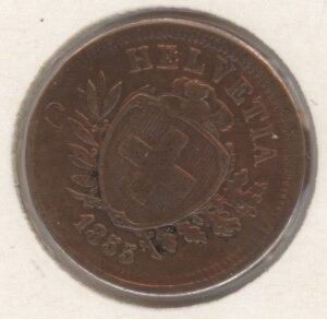1 Centime 1855 (ss) Rare!