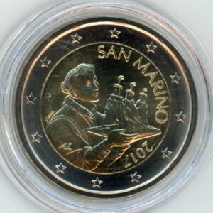 Saint Marin 2 Euro 2017 Divisionnaire (unz)