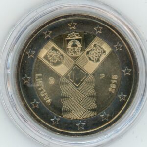Lituanie 2 Euro 2018 Indépendance des pays baltes (-unz)