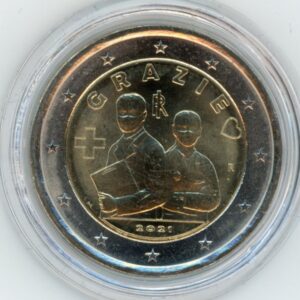 Italie 2 Euro 2021 Métiers de la santé (-unz)