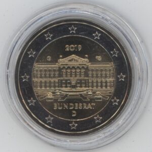 Allemagne 2 Euro 2019 G Bundesrat (vz-unz)