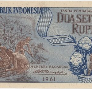 Indonésie 2-1/2 Rupiah 1961