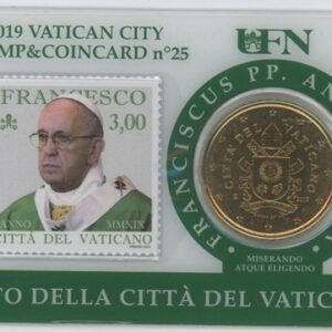 Vatican Coincard 50 Centimes d'Euro 2019