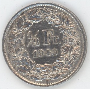 50 Centimes 1948 (ss+)