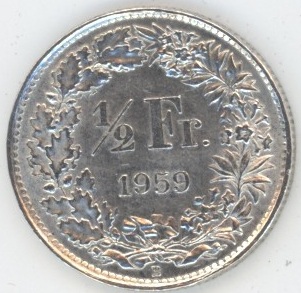 50 Centimes 1959 (ss-vz)