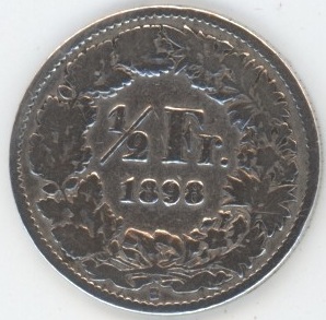 50 Centimes 1898 (s-)