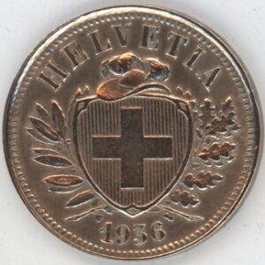 2 Centimes 1936 (ss)