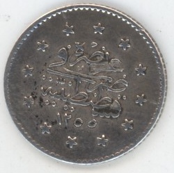 Empire Ottoman 1 kuruş 1857 Abdülmecid I (ss+) en argent