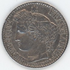 France 20 Centimes 1850 A Cérès (ss) en argent