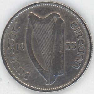 Irlande 1 Scilling 1935 (s) en argent