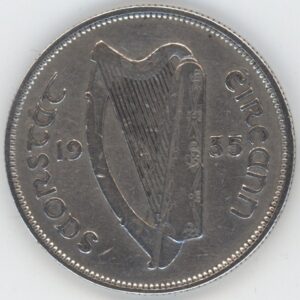 Irlande 1 flóirin / 2 scilling 1935 (s-ss) en argent