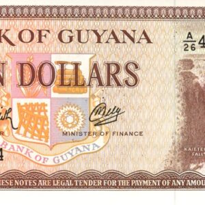 Guyana 10 Dollars ND (1966-92) Neuf