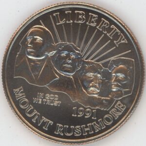 USA Half Dollar 1991 D Mt. Rushmore (unz)