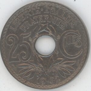 France 25 centimes 1932 Lindauer (ss-vz)