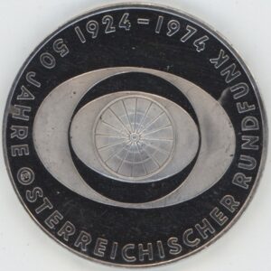 Autriche 50 Schilling 1974 Radiodiffusion (ss-vz) en argent