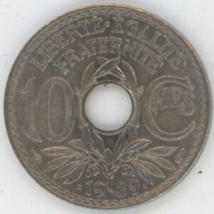 France 10 centimes 1939 Lindauer (vz)