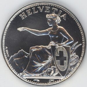 Suisse 1 Once d'argent 999,9 (vz-unz)