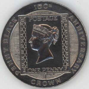 Isle of Man 1 Crown 1990 Penny Black (ss-vz)