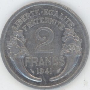 France 2 Francs 1941 Morlon (ss+)