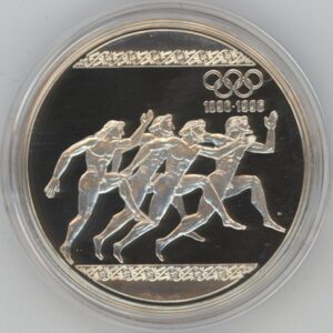 Grèce 1000 Drachmes 1996 / 100e Ann. des JO 4 Anciens coureurs (Fdc) en argent