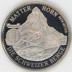 Médaille Valais Matterhorn / Cervin en argent 999 (20gr)