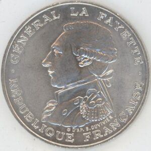 France 100 Francs 1987 La Fayette (ss-vz) en argent