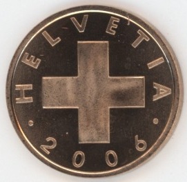1 Centime 2006 (F.d.c.) Rare!