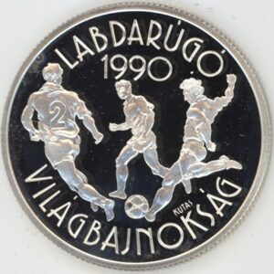 Hongrie 500 Forint 1988 Coupe du monde de football Italie 1990 (-unz) en argent