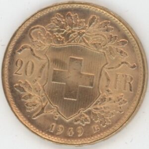 Vreneli 20 Francs OR 1949 (vz)