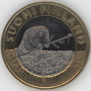 Finlande 5 Euro 2015 Le castor en Satkunta (ss)