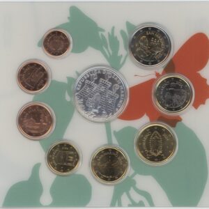San Marino Série Euro 2024 (unz) avec 5 Euro Papillon en argent