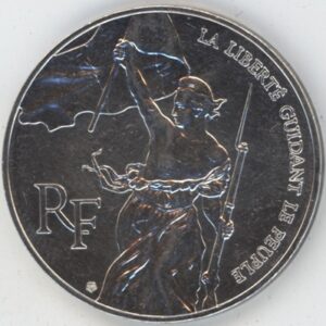 France 100 Francs 1993 Liberté guidant le peuple (ss+) en argent