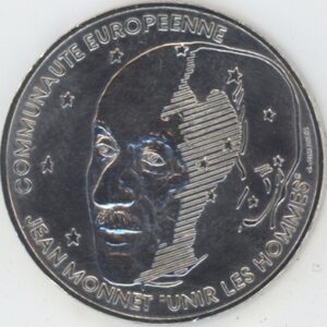 France 100 Francs 1992 Jean Monnet (ss-vz) en argent