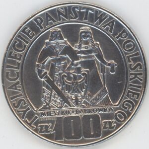 Pologne 100 Zlotych 1966 Millénaire polonais (vz) en argent