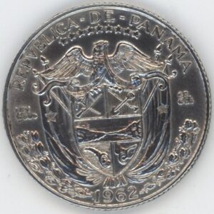 Panama 1/4 Balboa 1962 Vasco Núñez de Balbo (vz) en argent