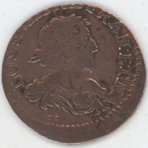 France Double Tournois 1637 Louis XIII (ss)