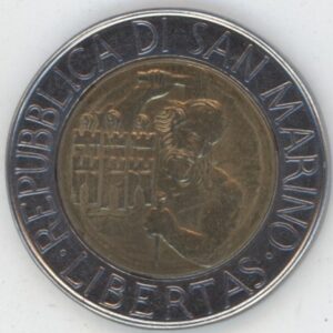 San Marino 500 Lire 1994 R Vie et légende de Saint Marinus de Dalmatie (vz)