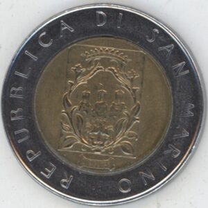 San Marino 500 Lire 1988 R Fortifications (vz)