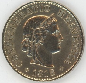 5 Centimes 1918 Laiton (ss-vz)