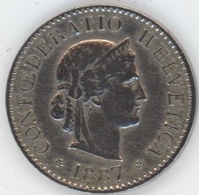 5 Centimes 1887 (ss)
