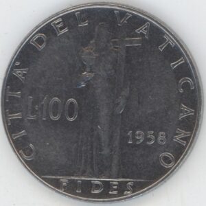 Vatican 100 Lire 1958 XX (ss-vz)