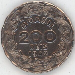 Brésil 200 Reis 1942 Getúlio Vargas (ss-vz)