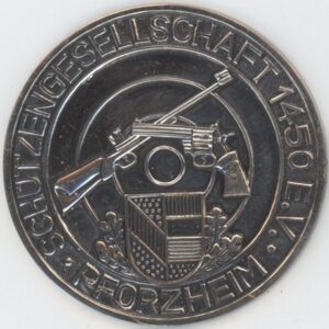 Médaille de Tir Schützengesellschaft 1450 E.V. Pforzheim 1972 (vz) en argent