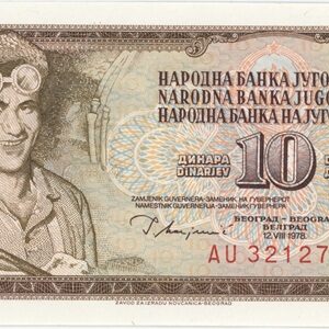 Yougoslavie 10 Dinara 1978