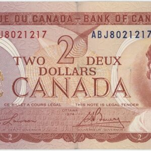 Canada 2 Dollars 1974