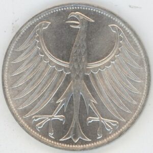 Allemagne 5 Mark 1973 D (ss-vz) en argent