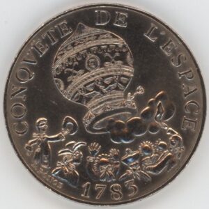 France 10 Francs 1983 Conquête de l'Espace (ss-vz)