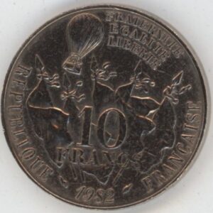 France 10 Francs 1982 Gambetta (ss-vz)